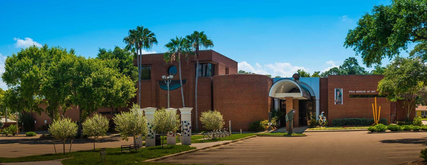 The current Polk State Museum of Art Building was designed by Ernie Straughn, a founding principal of Straughn Trout Architects.